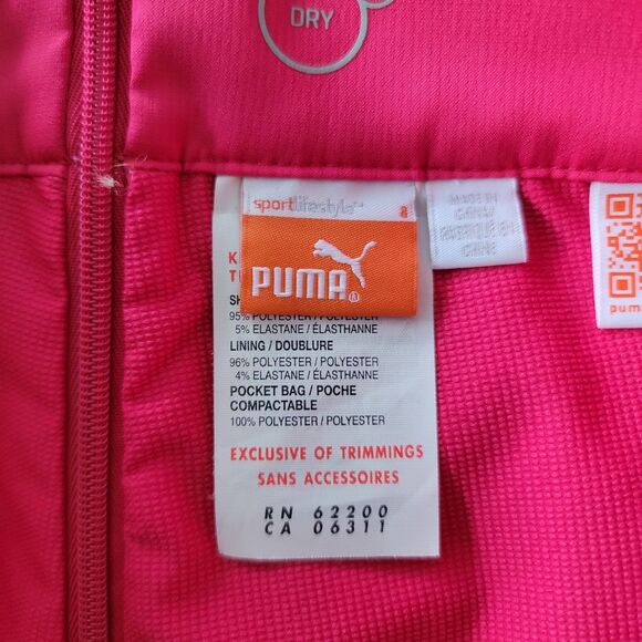 Puma Cute Pull On Pleated Skort ~ Sz S ~ Plaid ~ White, Gray & Pink ~Above Knee - Picture 3 of 3